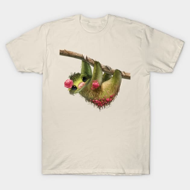 Cute Loris Lovely T-Shirt by Pixel Poetry